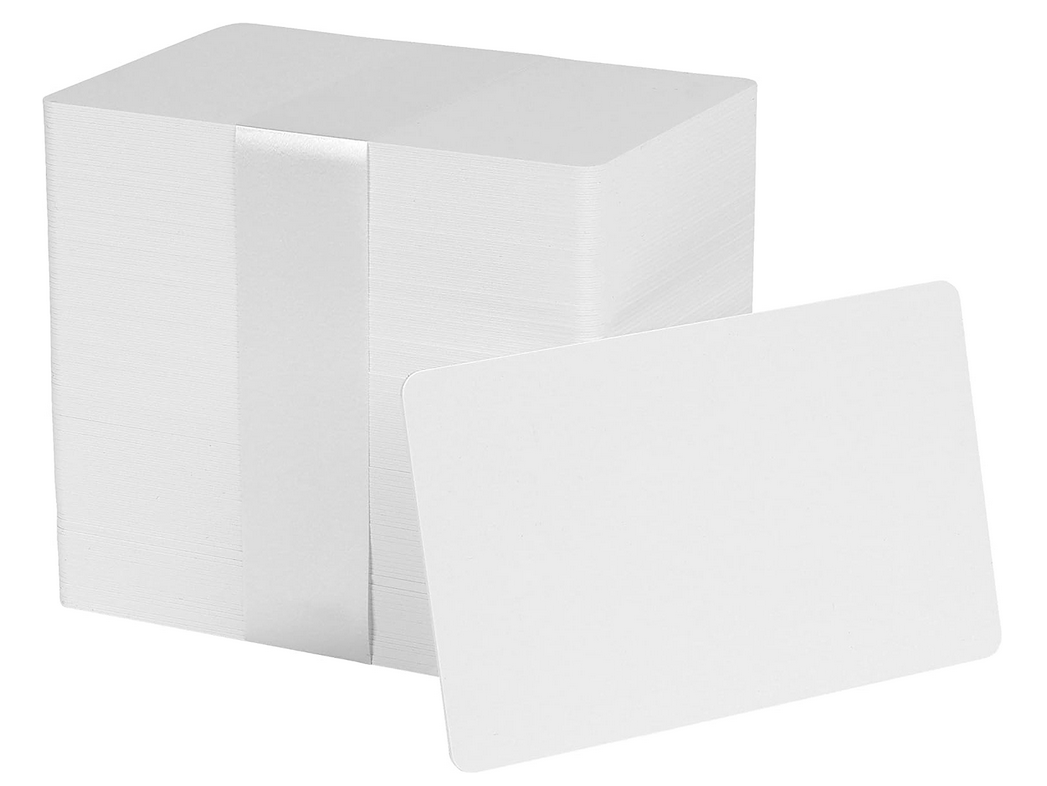 100 Tarjetas PVC Blancas p/Impresora de credenciales
