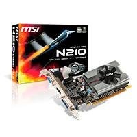 TARJETA DE VIDEO MSI NVIDIA N210/PCIE X16 2.0/1GB DDR3/HDMI/VGA/DVI/1X