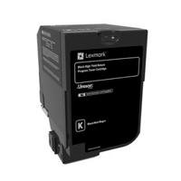 TONER LASER LEXMARK COLOR NEGRO ALTO RENDIMIENTO, NP 74C4HK0, HASTA 20