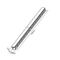 ORGANIZADOR DE CABLES NORTH SYSTEM 42 U.R. SENCILLO VERTICAL 19 PULGAD