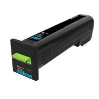 TONER LEXMARK 72K4XC0 CIAN, EXTRA ALTO RENDIMIENTO 22000, PARA CS820DE