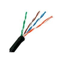 CABLE UTP EXTERIOR SAXXON 100% COBRE CATEGORIA 5E  COLOR NEGRO 305 MTS