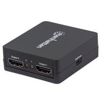 VIDEO SPLITTER,MANHATTAN,207652, HDMI 1080P, 1 IN:2 OUT, ALIMENTADO PO