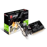 TARJETA DE VIDEO MSI NVIDIA GT710/PCIE X8 2.0/2GB DDR3/HDMI/VGA/DVI/1X