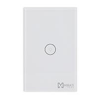 APAGADOR INTELIGENTE DE PARED / MIRATI / WIFI 2.4GHZ / 1 APAGADOR TOUC