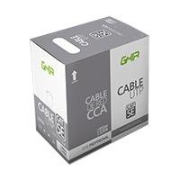 BOBINA DE CABLE UTP CAT5E GHIA CCA AZUL 100M 24 AWG 328FT CERTIFICACIO