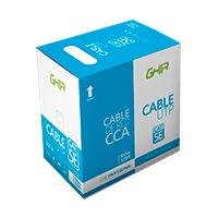 BOBINA DE CABLE UTP CAT5E GHIA CCA BLANCO 100M 24 AWG 328FT CERTIFICAC