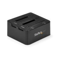 BASE DOCKING STATION USB 3.0 DE 2 BAHIAS SATA III DE 2.5 O 3.5 PULGADA