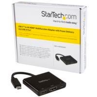 ADAPTADOR MULTIFUNCION USB-C A 4K CON ENTREGA DE POTENCIA Y PUERTO USB
