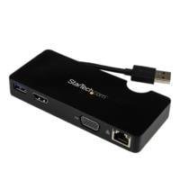 DOCKING STATION REPLICADOR DE PUERTOS USB 3.0 DE VIAJES CON HDMI O VGA