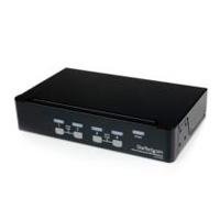 SWITCH CONMUTADOR KVM DE 4 PUERTOS CON USB – 1 USUARIO LOCAL – 1U – ST