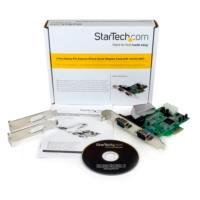 TARJETA PCI EXPRESS ADAPTADORA PCIE DE 2 PUERTOS SERIAL RS232 DB9 UART