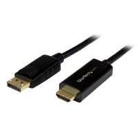 CABLE ADAPTADOR DE 1M DISPLAYPORT A HDMI – COLOR NEGRO – ULTRA HD 4K –