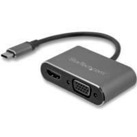 ADAPTADOR USB-C A VGA Y HDMI – 2EN1 – 4K 30HZ – GRIS ESPACIAL – ADAPTA