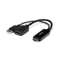ADAPTADOR DE VIDEO HDMI A DISPLAYPORT – CONVERTIDOR 4K ALIMENTADO POR