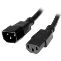 CABLE DE CORRIENTE DE 90CM DE EXTENSION – C14 A C13 – 14 AWG – 15A 125