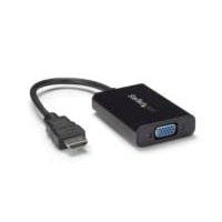 ADAPTADOR DE VIDEO Y AUDIO HDMI A VGA – HD15 HEMBRA – HDMI MACHO – MIN
