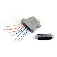 ADAPTADOR CONVERTIDOR MODULAR SERIAL DB25 A RJ45 MACHO A HEMBRA – STAR