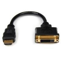 CABLE ADAPTADOR DE 20CM HDMI A DVI – DVI-D HEMBRA – HDMI MACHO – CABLE