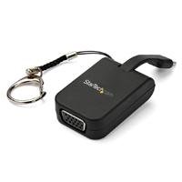 ADAPTADOR DE VIDEO EXTERNO USB-C A VGA CON LLAVERO DE ENGANCHE RAPIDO