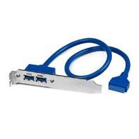 BRACKET DE 2 PUERTOS USB 3.0 SUPERSPEED CON CONEXIN A TARJETA MADRE –