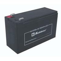 BATERIA DE REPUESTO KOBLENZ PARA NO BREAK 12 V  9 AH, COMPATIBLE CON 7