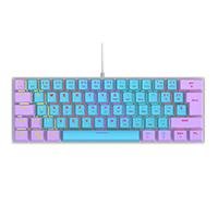 TECLADO MECANICO 60 OCELOT CREATORS COLOR WAY AZUL CON MORADO, TIPO DE