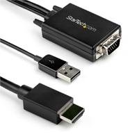CABLE ADAPTADOR DE VGA A HDMI DE 2M CON AUDIO – 1920 X 1080 – CONVERTI