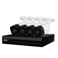 KIT DE 8 CANALES 2 MEGAPIXELES CON 4 CAMARAS WIZSENSE H.265 4 CAMARAS