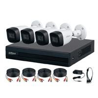 KIT 4 CANALES DAHUA 2 MEGAPIXELES AUDIO DVR COOPER-I WIZSENSE CON IA H