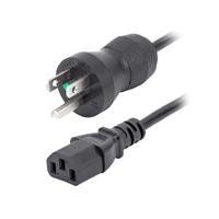 CABLE DE 3M DE ALIMENTACION DE GRADO HOSPITALARIO, 18AWG, NEMA 5-15P A