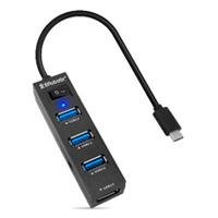 DOCKING STATION BROBOTIX 4 EN 1, USB-C MACHO X1 A USB-A V3.0 X4, CON S