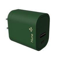 CARGADOR DE PARED HUNE HURON SUSTENTABLE 2 PUERTOS (USB A + TIPO C) CA
