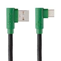 CABLE MICRO USB TIPO C HUNE HIEDRA SUSTENTABLE TRENZADO CARGA RAPIDA Y
