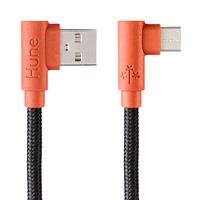 CABLE MICRO USB TIPO C HUNE HIEDRA SUSTENTABLE TRENZADO CARGA RAPIDA Y