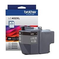 CARTUCHO DE TINTA BROTHER NEGRO LC402XLBK ALTO RENDIMIENTO HASTA 3,000