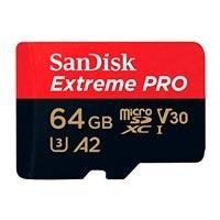 MEMORIA SANDISK MICRO SDXC 64GB EXTREME PRO 200MB/S 4K CLASE 10 A2 V30