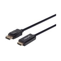 CABLE DISPLAYPORT,MANHATTAN,153195, – HDMI M-M 4K 1.0M