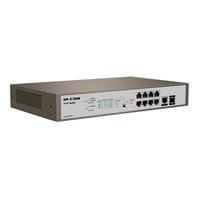 SWITCH TENDA PRO-S8-150W ADMINISTRABLE 8 PUERTOS POE1 FIBRA OPTICA CAP