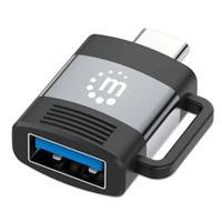 ADAPTADOR,MANHATTAN,356312, USB-C V3.2 GEN1, CM-AH, 5GBPS 3A, ALUMINIO