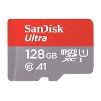MEMORIA SANDISK MICRO SDXC 128GB ULTRA 140MB/S CLASE 10 C/ADAPTADOR SD