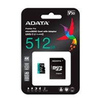 MEMORIA ADATA MICRO SDXC/SDHC 512GB UHS-I 100MB/85MB CLASE 10 V30 A2 C