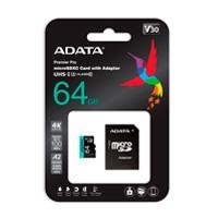 MEMORIA ADATA MICRO SDXC/SDHC 64GB UHS-I 100MB/80MB CLASE 10 V30 A2 C/