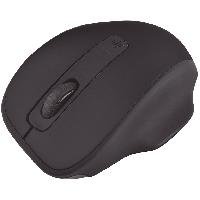 MOUSE OPTICO QUARONI INALAMBRICO 4 BOTONES COLOR NEGRO CON AJUSTE DE D
