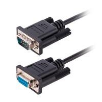 CABLE DE 3M SERIAL RS232 PARA MODEM NULO, CROSSOVER CRUZADO BLINDADO,