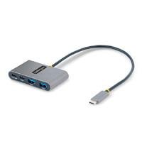 HUB USB-C DE 4 PUERTOS – CONCENTRADOR CON ENTREGA DE ALIMENTACION DE 1
