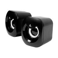 BOCINAS ACTECK  ESENCE BASIC AS215  ALAMBRICA  USB  ILUMINACION LED  N