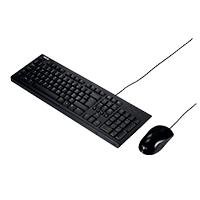 KIT ASUS U2000, TECLADO Y MOUSE ALAMBRICO USB, CABLE 1.5M, 105 TECLAS,