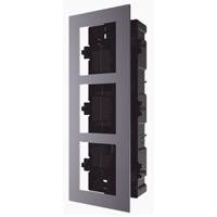 BASE DE 3 ESPACIOS HIKVISION DS-KD-ACF3 PARA EMPOTRAR MDULOS DE VIDEOP