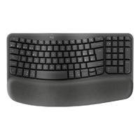 TECLADO LOGITECH WAVE KYES GRAFITO INALAMBRICO ERGONOMICO EASY-SWITCH
